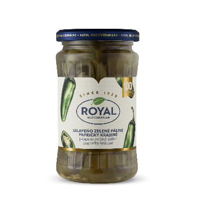 Royal green jalapeno pepper - sliced