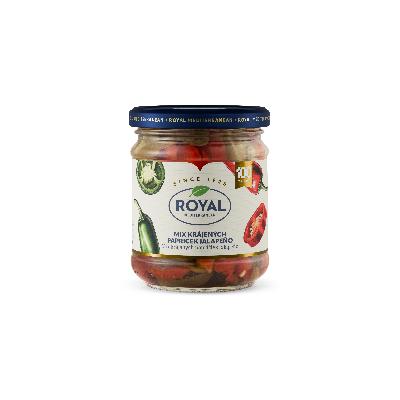 Royal mix zelených a červených papriček jalapeno