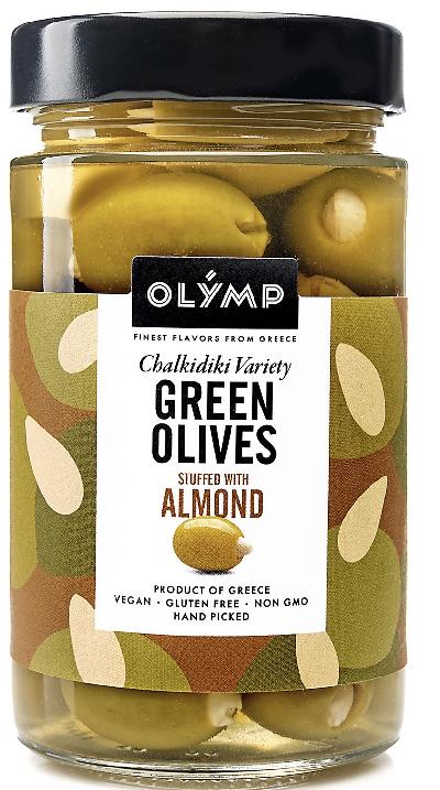 Olymp zelené olivy s mandlí