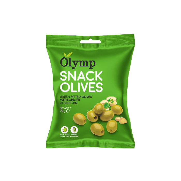 Snack olivy zelené se zázvorem