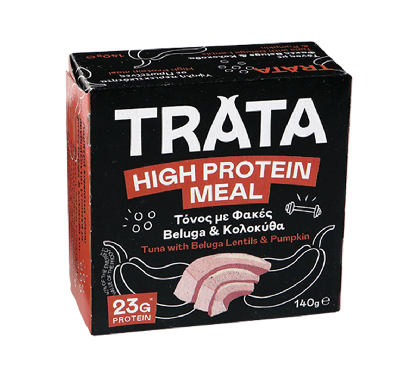 TRATA High Protein Meal Tuňák s černou čočkou a dýní 