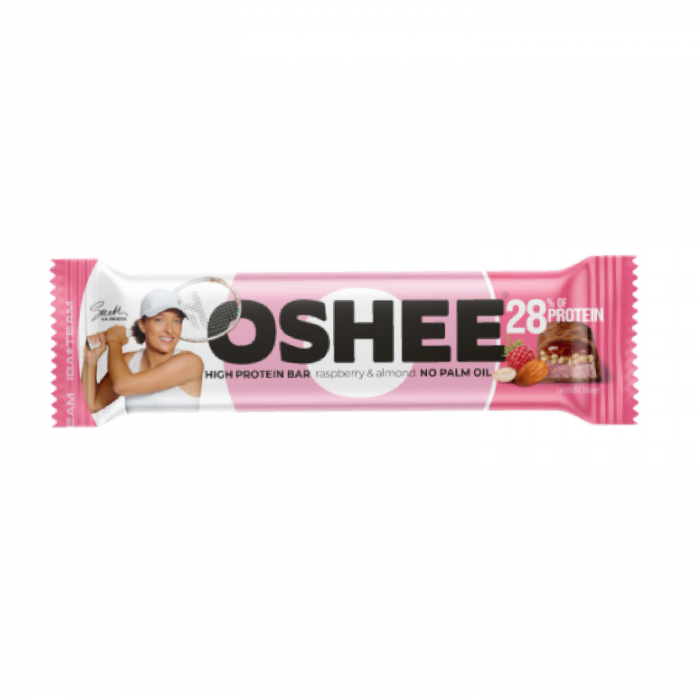 OSHEE Proteinová tyčinka Malina & Mandle 47g