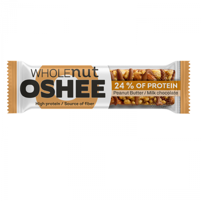 OSHEE WholeNut Oříšková tyčinka arašídové máslo